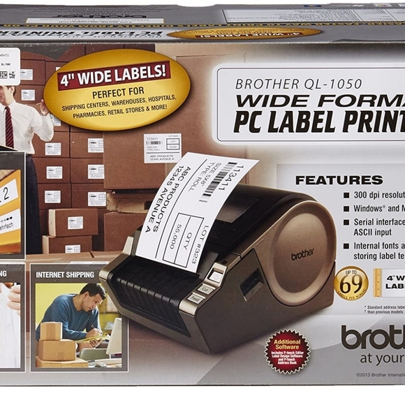 Brother QL-1050 WIDE FORMAT PROFESSIONAL LABEL PRINTER - Picture 2 of 13
